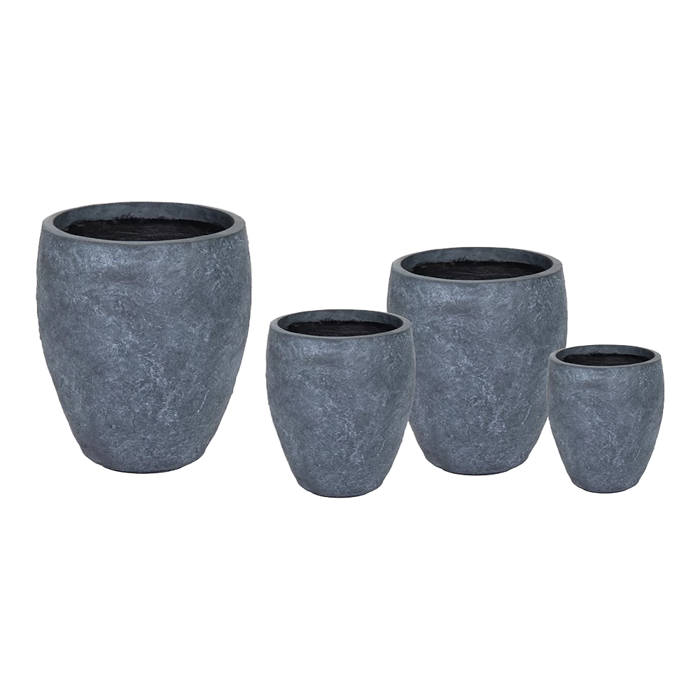 Bloempot Arizona BulletHigh - D34 X H38cm - Donkergrijs 4 Bloempot Arizona BulletHigh - D34 X H38cm - Donkergrijs - Afbeelding 2