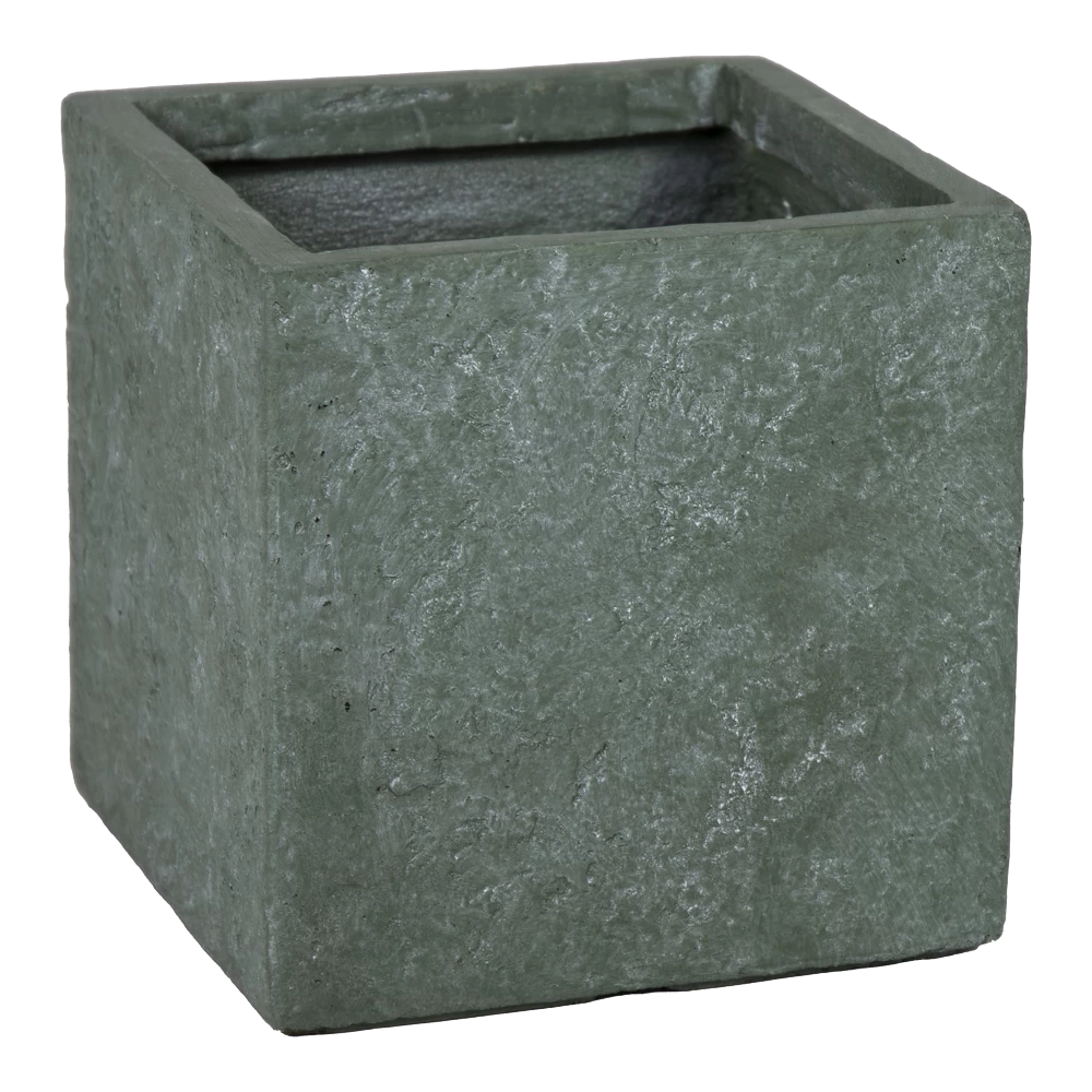 Plantenbak Arizona Cubi Cypress Wash - L28 X B28 X H28cm - Groen 3 Plantenbak Arizona Cubi Cypress Wash - L28 X B28 X H28cm - Groen