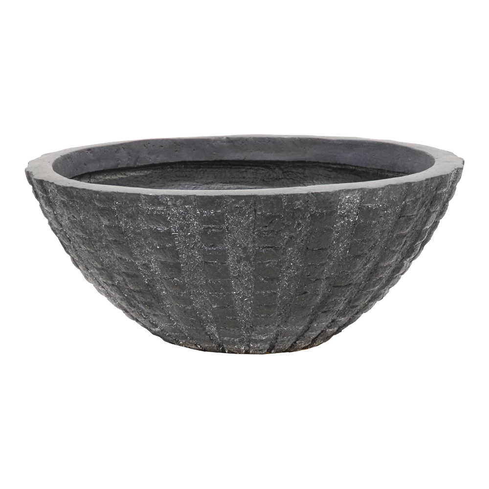 Plantenschaal Arkansas - D36 X H16.5cm - Donkergrijs 3 Plantenschaal Arkansas - D36 X H16.5cm - Donkergrijs