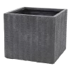 Plantenbak Arkansas Cubi - L21.5 X B21.5 X H23cm - Donkergrijs -Buitentuinonderhouds Winkel arkansas cubi graphite w215h23 plantenbak 1