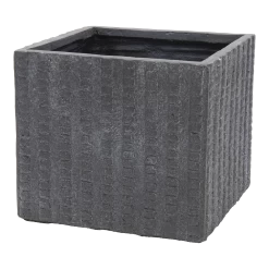 Plantenbak Arkansas Cubi - L44 X B44 X H38cm - Donkergrijs