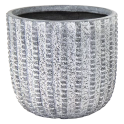 Bloempot Arkansas Egg Washed - D25 X H25cm - Lichtgrijs