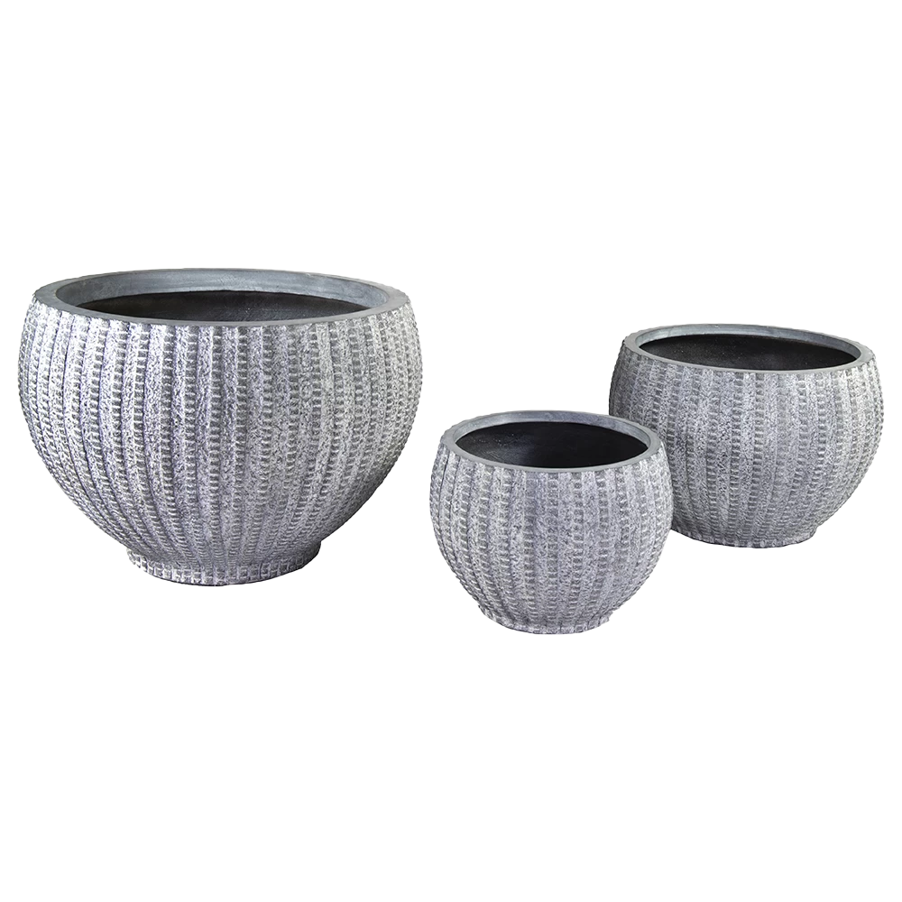 Bloempot Arkansas Monika 1 Washed - D80 X H56cm - Lichtgrijs 4 Bloempot Arkansas Monika 1 Washed - D80 X H56cm - Lichtgrijs - Afbeelding 2