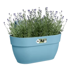 Elho Balkonbak Vibia Campana Easy Hanger Medium - Vintage Blauw -Buitentuinonderhouds Winkel balkonbak vibia campana easy hanger medium vintage blauw balkonbak vintage blauw 4 1