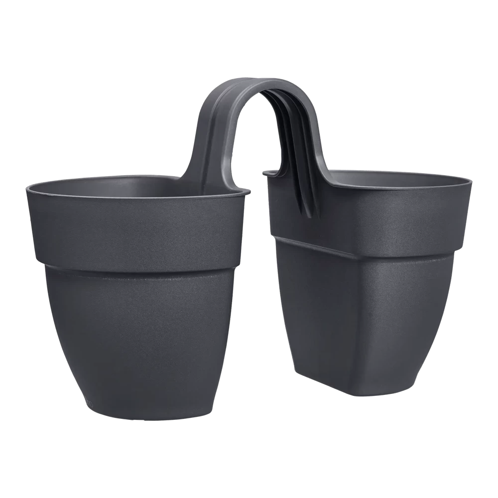 Elho Balkonbak Vibia Campana Twin 21cm - Antraciet 3 Elho Balkonbak Vibia Campana Twin 21cm - Antraciet