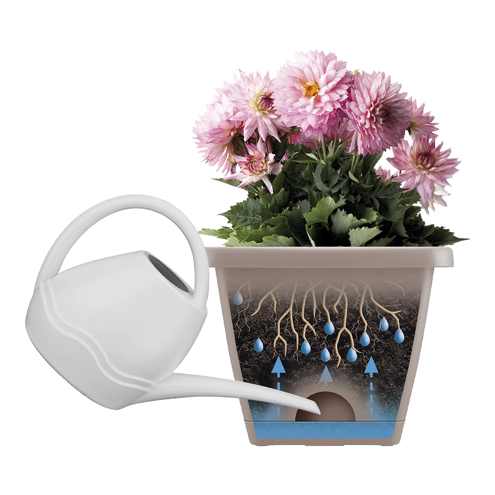 Balkonbak Elho Barcelona Allin 1 50cm - Antraciet 4 Balkonbak Elho Barcelona Allin 1 50cm - Antraciet - Afbeelding 2