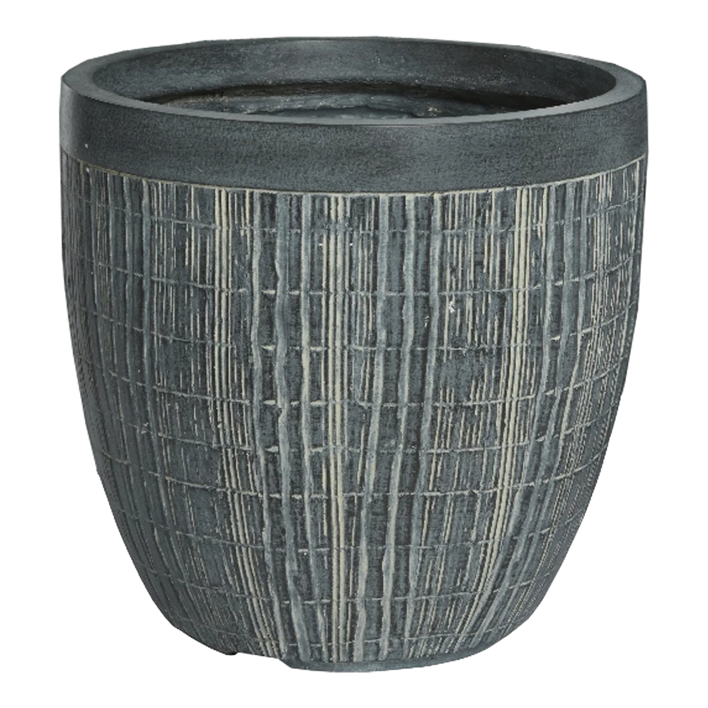 Bloempot Bryan - D37 X H35cm - Grijs 3 Bloempot Bryan - D37 X H35cm - Grijs