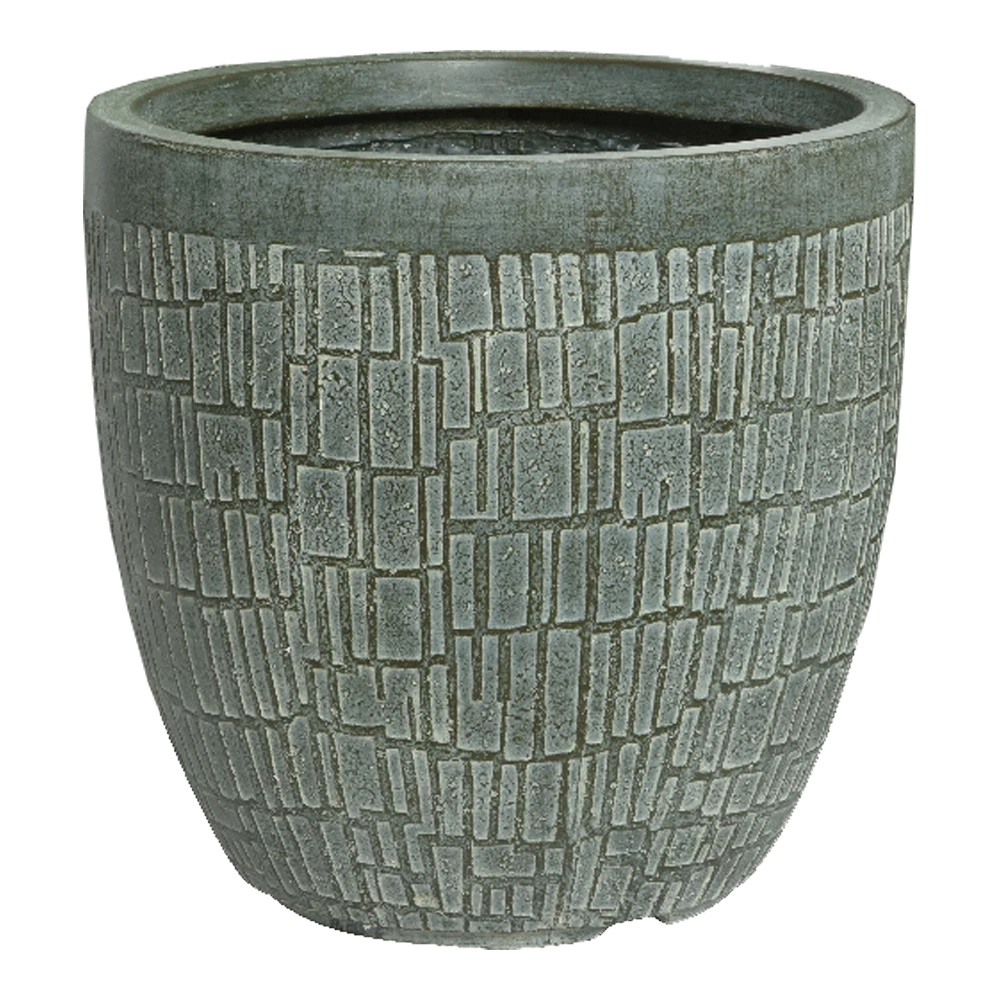 Bloempot Dean - D44 X H43cm - Groen 3 Bloempot Dean - D44 X H43cm - Groen