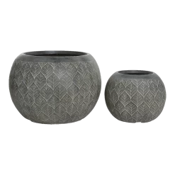 Bloempot Ella - D55 X H38cm - Grijs -Buitentuinonderhouds Winkel bloempot ella d55 x h38cm grijs bloempot 2