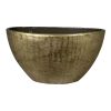 Bloempot Kos Ovaal - L55 X B23 X H29cm - Goud -Buitentuinonderhouds Winkel bloempot kos ovaal l55xb23xh29cm goud bloempot 1 1