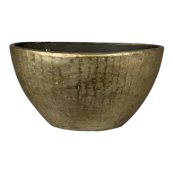 Bloempot Kos Ovaal - L55 X B23 X H29cm - Goud