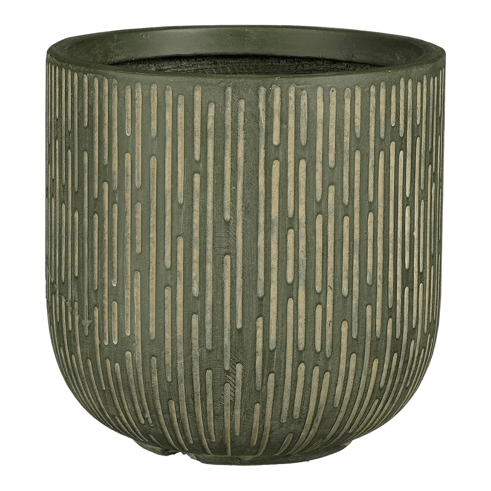 Bloempot Malmo - D37 X H36,5cm - Groen 3 Bloempot Malmo - D37 X H36,5cm - Groen