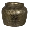 Bloempot Marrakesh - D21 X H17cm - Zilver Goud -Buitentuinonderhouds Winkel bloempot marrakesh zilver goud bloempot 1 1
