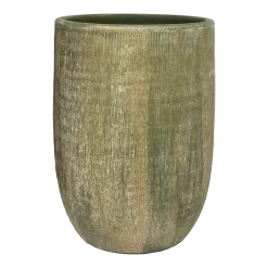 Bloempot Miami Hoog - D29 X H50cm - Groen Cement