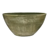 Bloempot Miami Ovaal - L35 X D16 X H19cm - Groen Cement