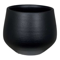 Bloempot Petra - D27 X H24cm - Mat Zwart