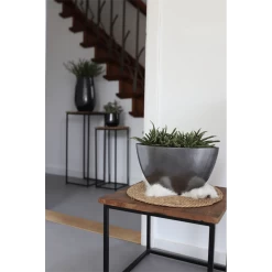 Bloempot Petra Ovaal - L32 X B17 X H17cm - Platinum -Buitentuinonderhouds Winkel bloempot petra platinum bloempot 3