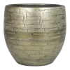 Bloempot Steef - D27 X H27cm - Industrieel Goud -Buitentuinonderhouds Winkel bloempot steef d27 h27cm industrieel goud bloempot 1 1