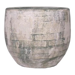 Bloempot Steef - D49 X H45cm - Creme Groen