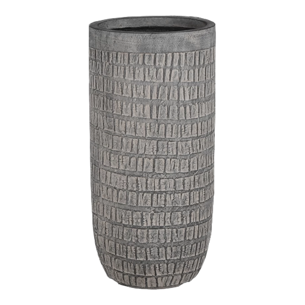 Bloempot Tallinn - D43,5 X H78,5cm - Zwart-grijs 4 Bloempot Tallinn - D43,5 X H78,5cm - Zwart-grijs - Afbeelding 2