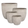Bloempot Tallinn - D31 X H31cm - Taupe 2 Bloempot Tallinn - D31 X H31cm - Taupe -Buitentuinonderhouds Winkel bloempot tallinn taupe bloempot 1
