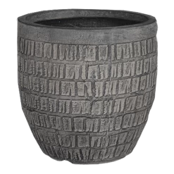 Bloempot Tallinn - D25,5 X H26cm - Zwart-grijs 5 Bloempot Tallinn - D25,5 X H26cm - Zwart-grijs -Buitentuinonderhouds Winkel bloempot tallinn zwart grijs bloempot 1 1