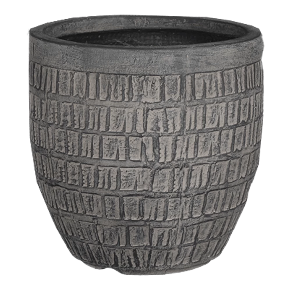 Bloempot Tallinn - D25,5 X H26cm - Zwart-grijs 4 Bloempot Tallinn - D25,5 X H26cm - Zwart-grijs - Afbeelding 2