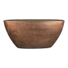 Bloempot Mira Ovaal - L73 X B17 X H36cm - Koper -Buitentuinonderhouds Winkel boot mira 73x17x36cm industrieel goud plantenschaal koper 1 1