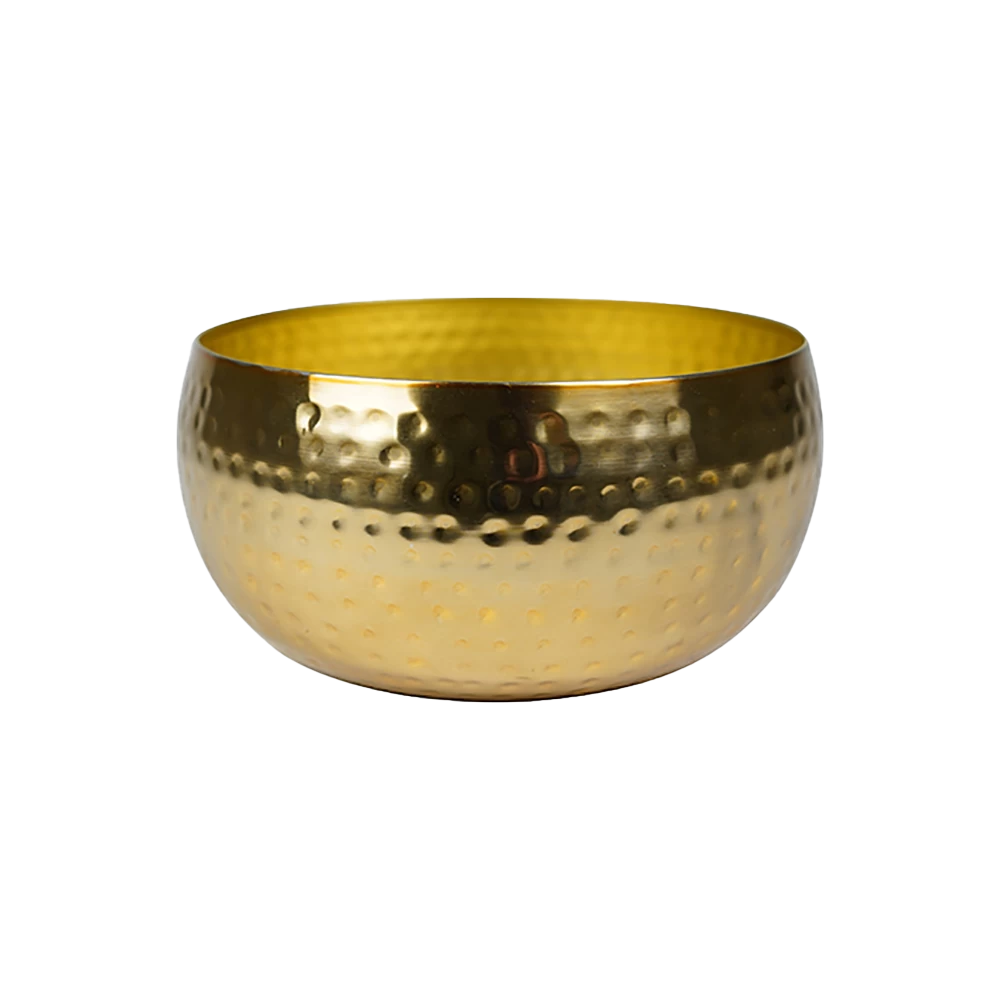 Plantenschaal Kody - D24 X H11cm - Goud 3 Plantenschaal Kody - D24 X H11cm - Goud