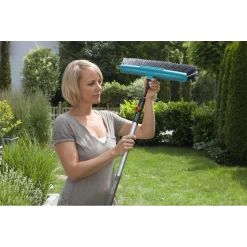 Combisysteem Straatbezem Met Schraper - Gardena -Buitentuinonderhouds Winkel combisysteem straatbezem met schraper gardena 6 6