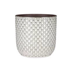 Bloempot Daan - D21.5 X H20.5cm - Wit