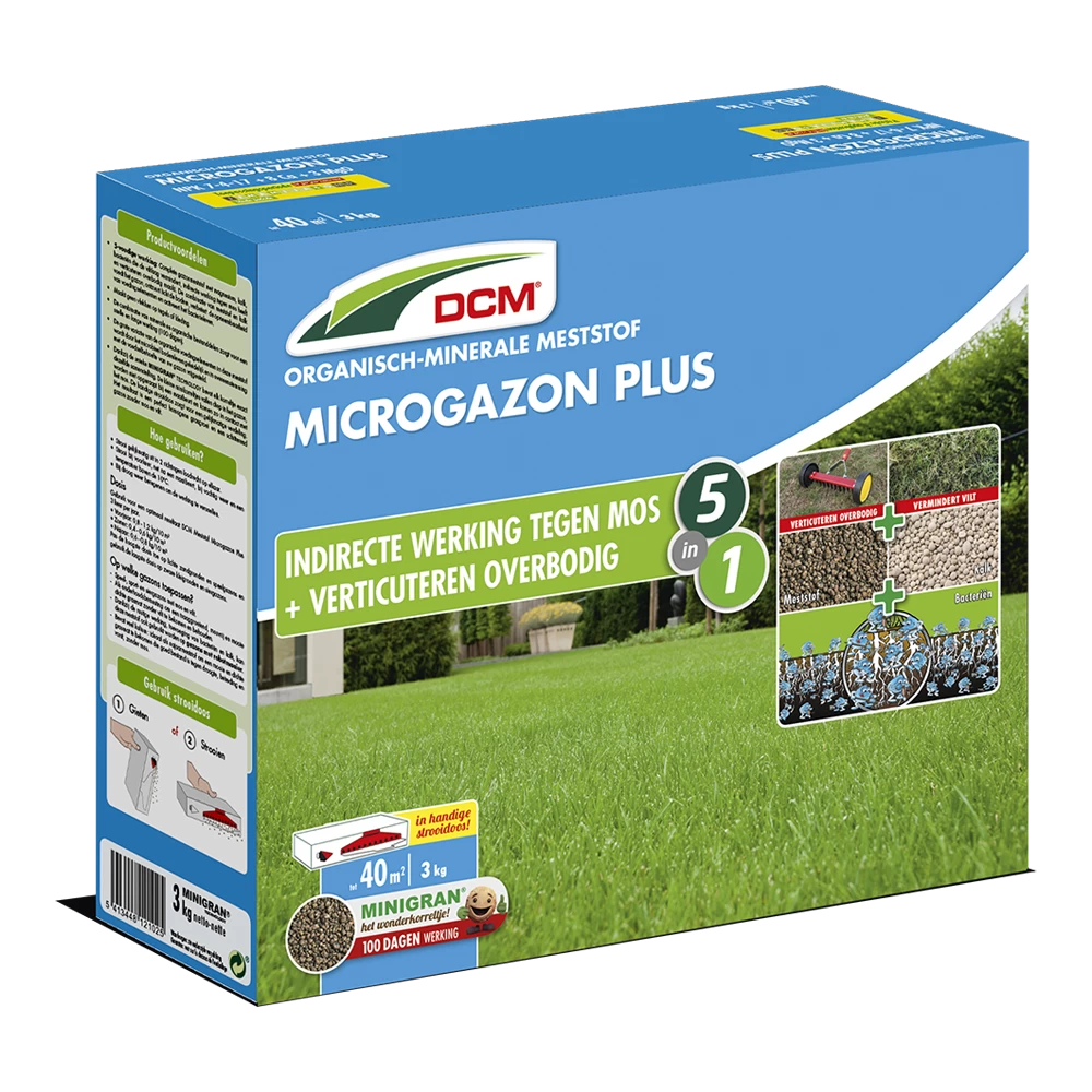 DCM Meststof Microgazon Plus - 3kg - Gazonmeststof 3 DCM Meststof Microgazon Plus - 3kg - Gazonmeststof