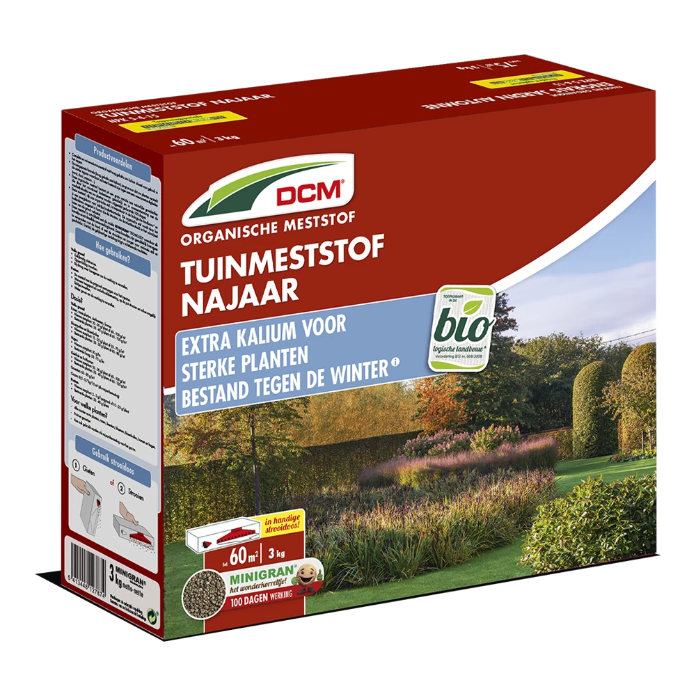 DCM Tuinmeststof Najaar - 3kg - Tuinplanten Voeding 3 DCM Tuinmeststof Najaar - 3kg - Tuinplanten Voeding