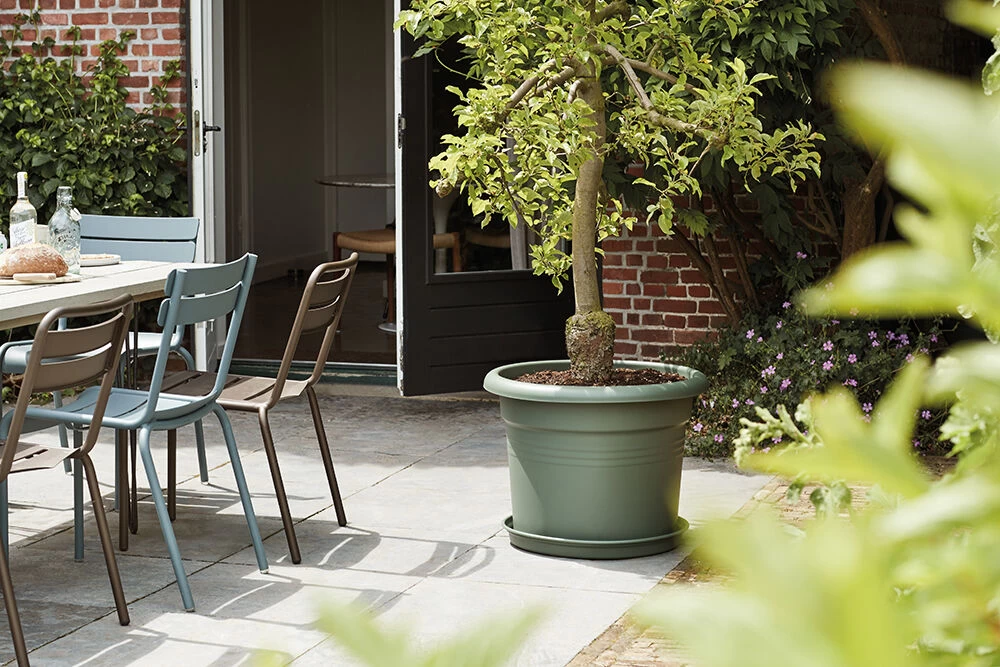 Bloempot Elho Green Basics Cilinder 55cm - Bladgroen 4 Bloempot Elho Green Basics Cilinder 55cm - Bladgroen - Afbeelding 2