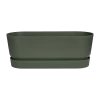 Bloembak Elho Greenville Terrace Long 50cm - Met Wielen - Bladgroen -Buitentuinonderhouds Winkel greenville trough long 50 plantenbak bladgroen 1 8