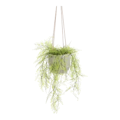 Hangpot Resa - D18,5 X H17cm - Lichtgrijs -Buitentuinonderhouds Winkel hangpot resa d18 5 x h17cm lichtgrijs hangpot 4 1