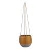 Hangpot Resa - D18,5 X H17cm - Oker 2 Hangpot Resa - D18,5 X H17cm - Oker -Buitentuinonderhouds Winkel hangpot resa d18 5 x h17cm oker hangpot 1 1