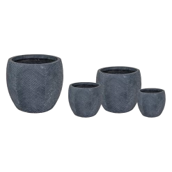 Bloempot Iowa Bullet - D57 X H50.5cm - Donkergrijs 6 Bloempot Iowa Bullet - D57 X H50.5cm - Donkergrijs -Buitentuinonderhouds Winkel iowa bullet graphite d57h505 bloempot 6 5