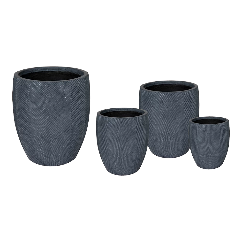 Bloempot Iowa BulletHigh - D57 X H64cm - Donkergrijs 4 Bloempot Iowa BulletHigh - D57 X H64cm - Donkergrijs - Afbeelding 2