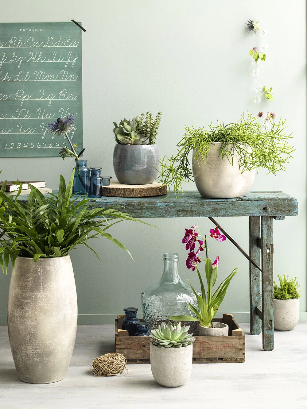 Bloempot Lester - D38 X H35cm - Donkerblauw 4 Bloempot Lester - D38 X H35cm - Donkerblauw - Afbeelding 2