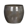 Bloempot Lester - D28 X H26cm - Donkergrijs -Buitentuinonderhouds Winkel lester pot rond dgrijs h26xd28cm bloempot 1 4