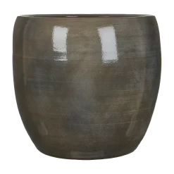 Bloempot Lester - D38 X H35cm - Donkergrijs