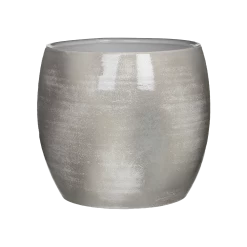 Bloempot Lester - D28 X H26cm - Lichtgrijs