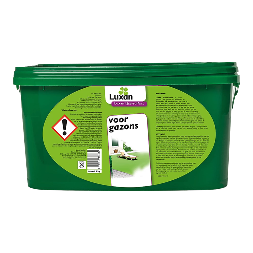 Luxan IJzersulfaat 5kg - Onkruid En Aanslag 3 Luxan IJzersulfaat 5kg - Onkruid En Aanslag