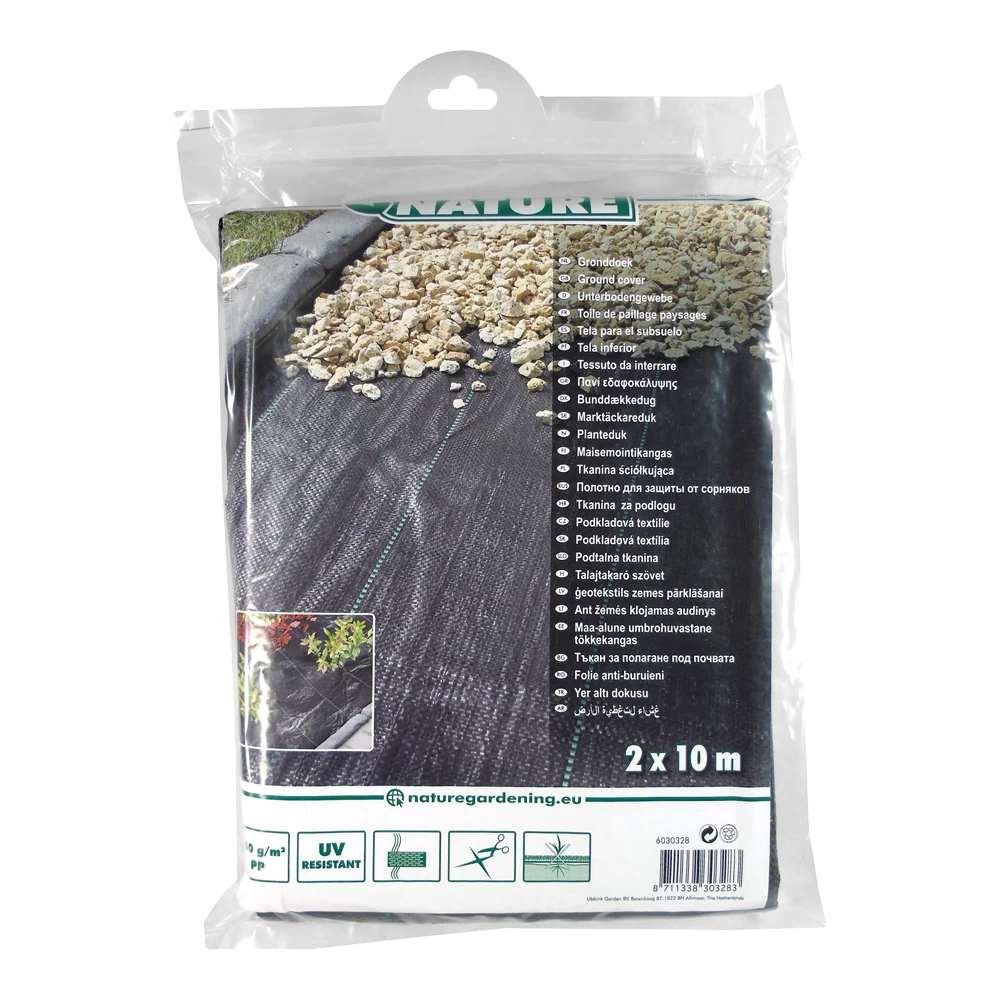 Nature - Gronddoek Zwart 2x10m 6 Nature - Gronddoek Zwart 2x10m - Afbeelding 4