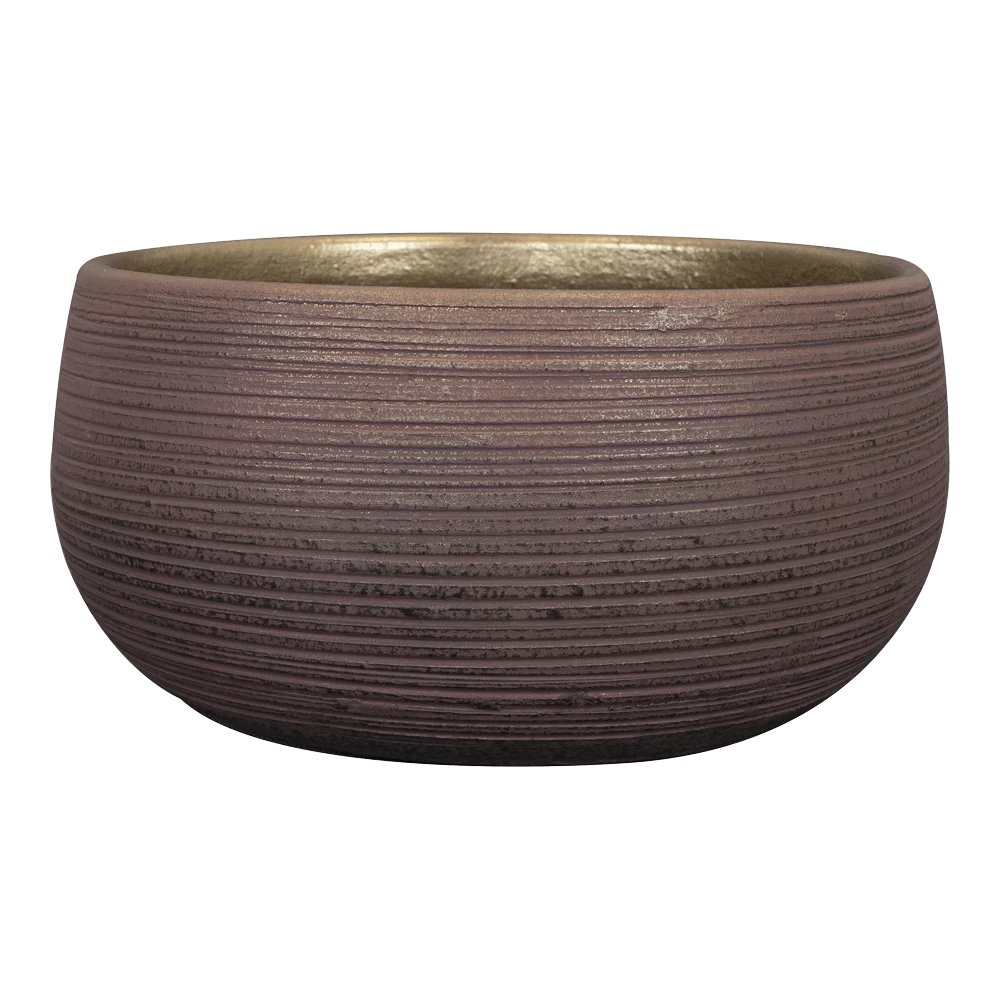 Plantenschaal Lydia - D28 X H13cm - Shiny Purple 3 Plantenschaal Lydia - D28 X H13cm - Shiny Purple