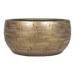 Plantenschaal Steef - D32 X H15cm - Industrieel Goud