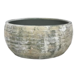 Plantenschaal Steef - D34 X H15cm - Creme Groen