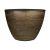 Bloempot Ryan Ovaal - L33 X B16 X H25cm - Shiny Gold -Buitentuinonderhouds Winkel planter ryan shiny gold d33x16 h25 bloempot 1