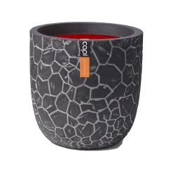 Capi Bloempot Bol Nature Clay NL - D35 X H34cm - Antraciet